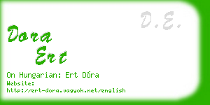 dora ert business card